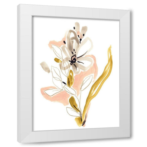 Liminal Floral II White Modern Wood Framed Art Print by Vess, June Erica