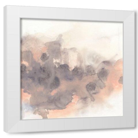 Smoke Surface I White Modern Wood Framed Art Print by Vess, June Erica