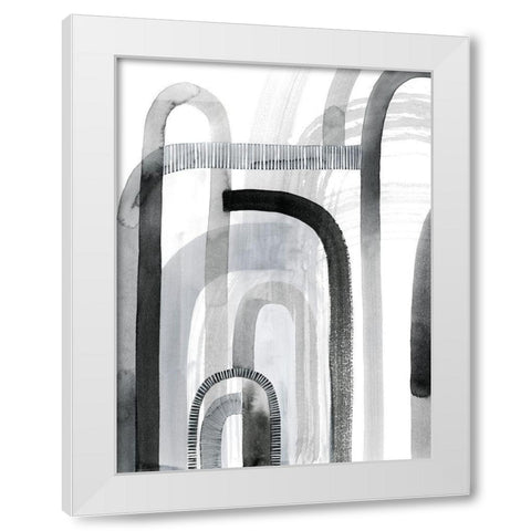 Yester Arches I White Modern Wood Framed Art Print by Popp, Grace