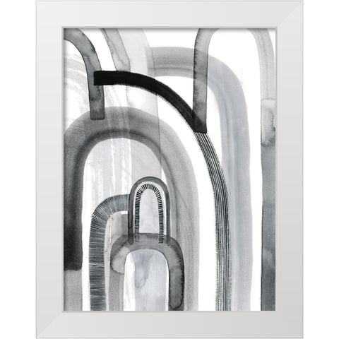 Yester Arches II White Modern Wood Framed Art Print by Popp, Grace