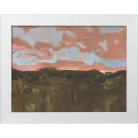Sunset in Taos II White Modern Wood Framed Art Print by Green, Jacob