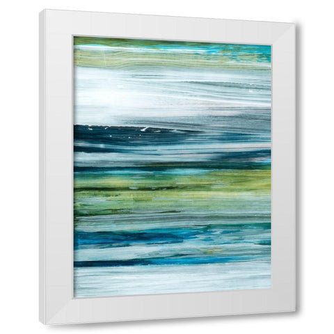 Beryl Swipe I White Modern Wood Framed Art Print by Popp, Grace