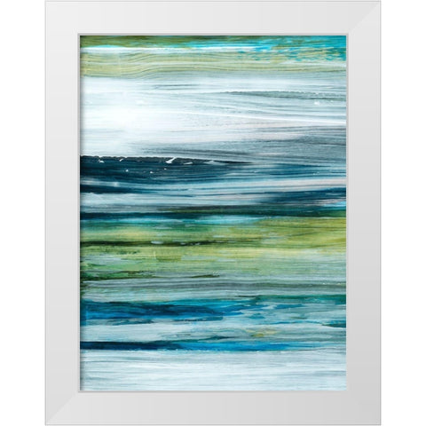 Beryl Swipe I White Modern Wood Framed Art Print by Popp, Grace