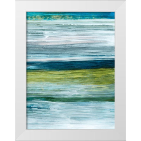 Beryl Swipe II White Modern Wood Framed Art Print by Popp, Grace