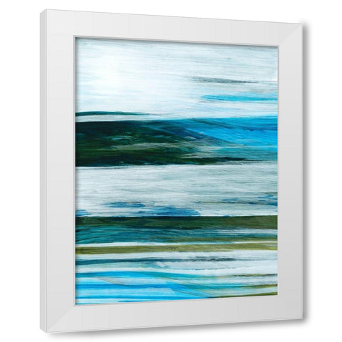 Beryl Swipe III White Modern Wood Framed Art Print by Popp, Grace