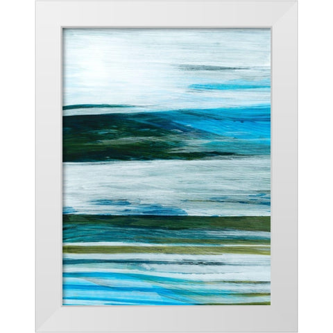 Beryl Swipe III White Modern Wood Framed Art Print by Popp, Grace