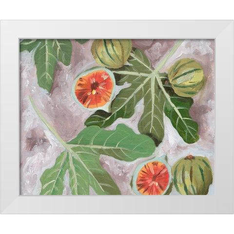 Decorative Fig II White Modern Wood Framed Art Print by Wang, Melissa