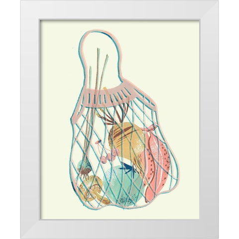 Grocery Time II White Modern Wood Framed Art Print by Wang, Melissa