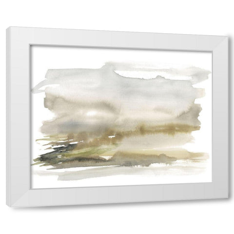 Golden Moor II White Modern Wood Framed Art Print by Goldberger, Jennifer