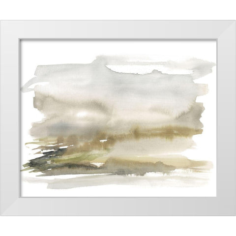 Golden Moor II White Modern Wood Framed Art Print by Goldberger, Jennifer