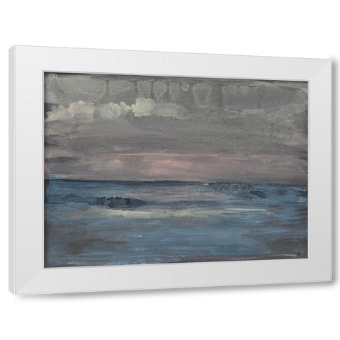 Breaking Sea I White Modern Wood Framed Art Print by Goldberger, Jennifer