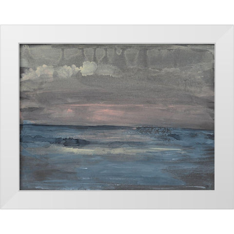 Breaking Sea I White Modern Wood Framed Art Print by Goldberger, Jennifer