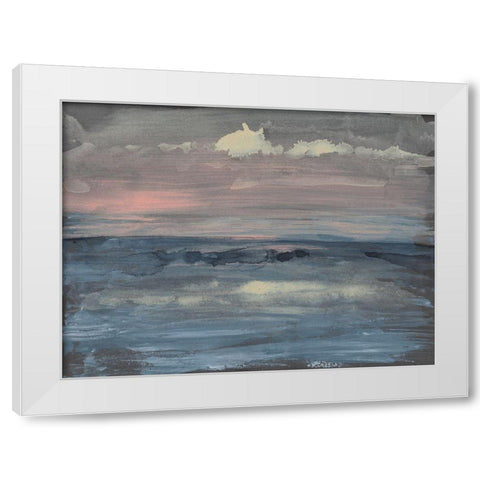 Breaking Sea II White Modern Wood Framed Art Print by Goldberger, Jennifer