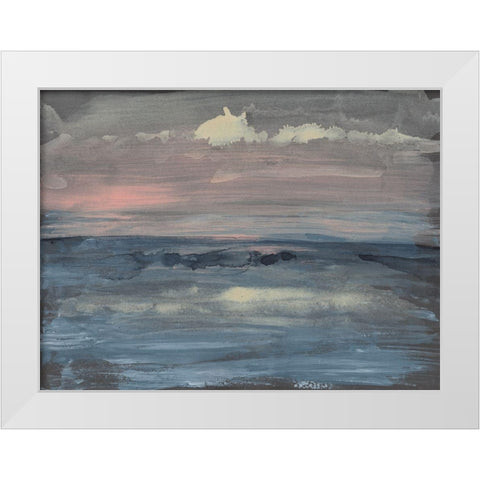 Breaking Sea II White Modern Wood Framed Art Print by Goldberger, Jennifer