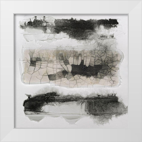 Cut Glass III White Modern Wood Framed Art Print by Finch, Scherrer