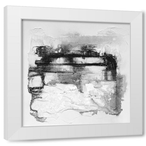 Travertine I White Modern Wood Framed Art Print by Finch, Scherrer
