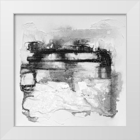 Travertine I White Modern Wood Framed Art Print by Finch, Scherrer