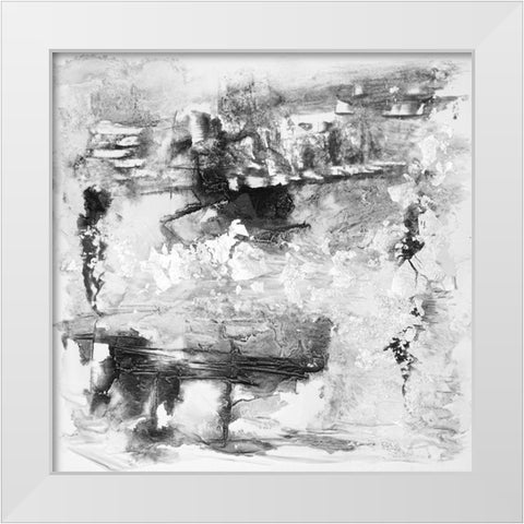 Travertine III White Modern Wood Framed Art Print by Finch, Scherrer