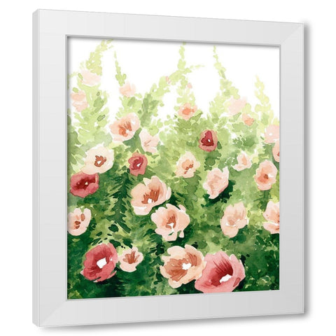 Sunlit Flora I White Modern Wood Framed Art Print by Popp, Grace