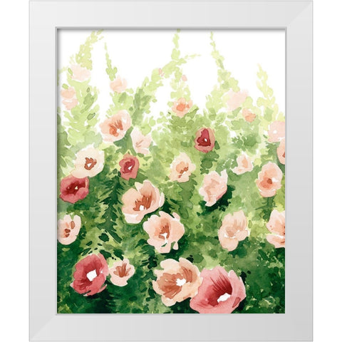 Sunlit Flora I White Modern Wood Framed Art Print by Popp, Grace