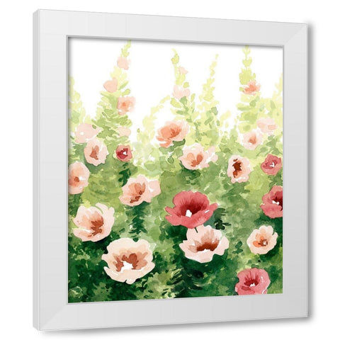 Sunlit Flora II White Modern Wood Framed Art Print by Popp, Grace