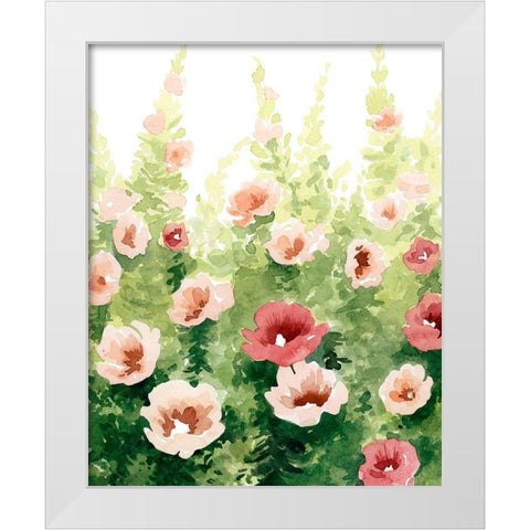 Sunlit Flora II White Modern Wood Framed Art Print by Popp, Grace