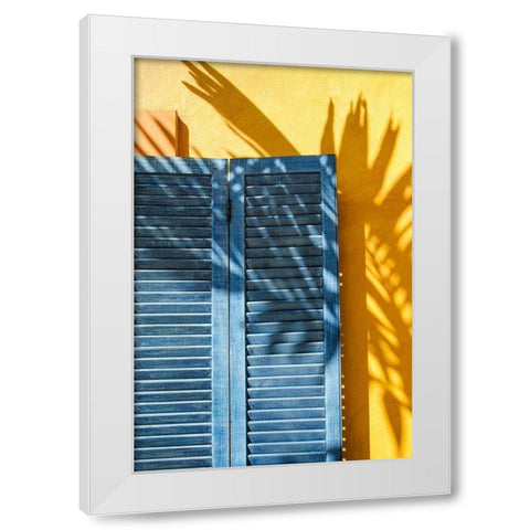Beachtown Blues II White Modern Wood Framed Art Print by DeNardo, Laura