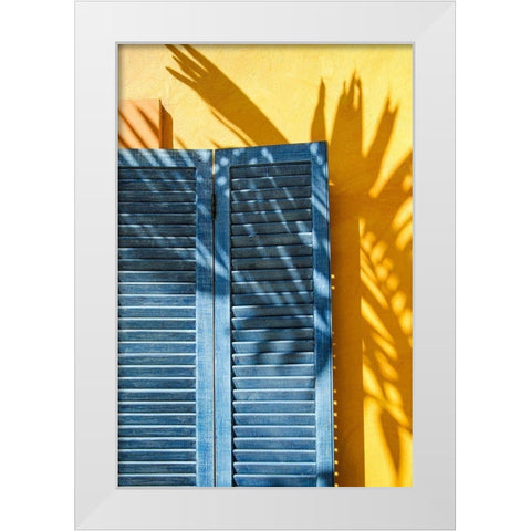 Beachtown Blues II White Modern Wood Framed Art Print by DeNardo, Laura