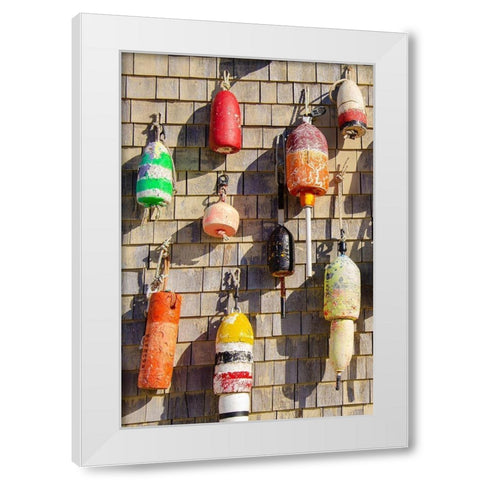 Coastal Trappings I White Modern Wood Framed Art Print by DeNardo, Laura