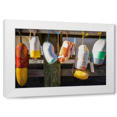 Coastal Trappings III White Modern Wood Framed Art Print by DeNardo, Laura