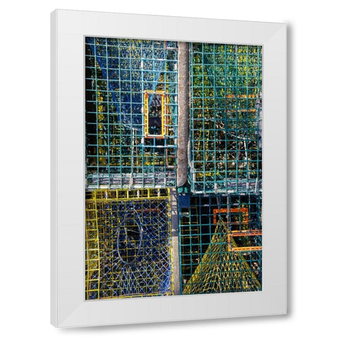 Coastal Trappings V White Modern Wood Framed Art Print by DeNardo, Laura