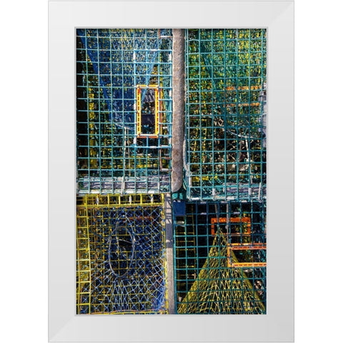 Coastal Trappings V White Modern Wood Framed Art Print by DeNardo, Laura
