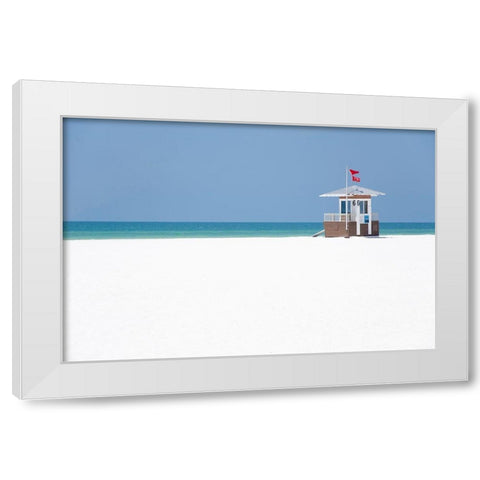 Coastal Hut II White Modern Wood Framed Art Print by DeNardo, Laura
