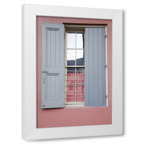 Pastel Windows III White Modern Wood Framed Art Print by DeNardo, Laura