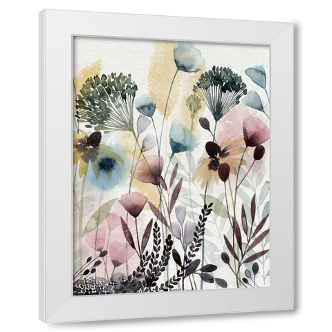 Watercolor Wildflower II White Modern Wood Framed Art Print by Popp, Grace