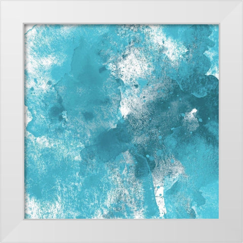 Cool Contemplation I White Modern Wood Framed Art Print by Saunders, Alonzo