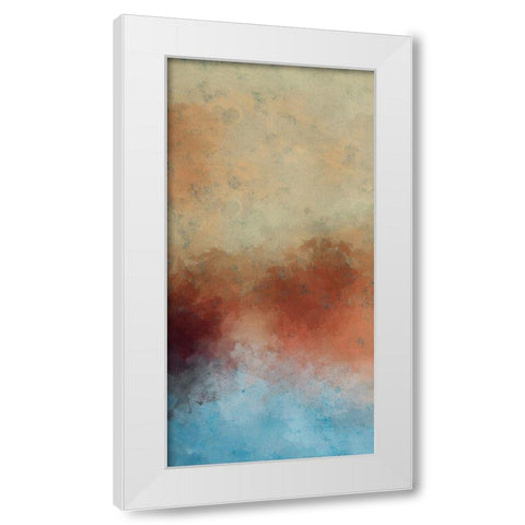 Cooling Warmth II White Modern Wood Framed Art Print by Saunders, Alonzo