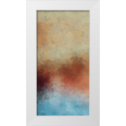 Cooling Warmth II White Modern Wood Framed Art Print by Saunders, Alonzo