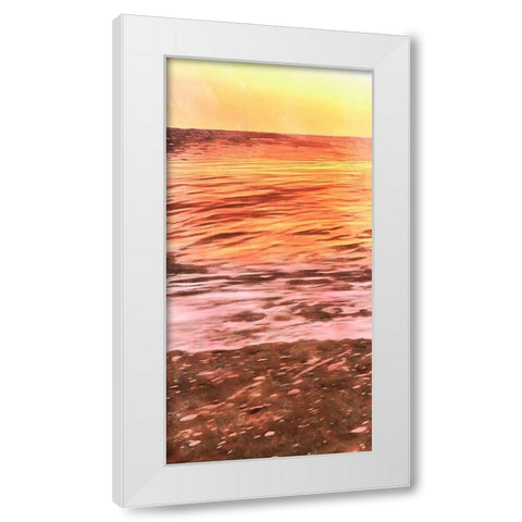 Days End II White Modern Wood Framed Art Print by Saunders, Alonzo