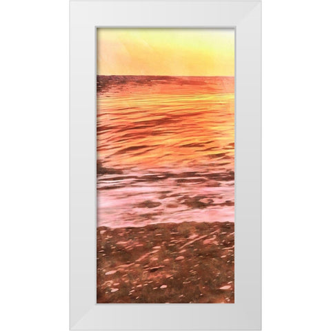 Days End II White Modern Wood Framed Art Print by Saunders, Alonzo