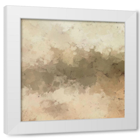 Freeform I White Modern Wood Framed Art Print by Saunders, Alonzo
