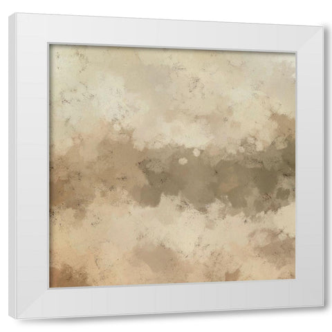 Freeform II White Modern Wood Framed Art Print by Saunders, Alonzo