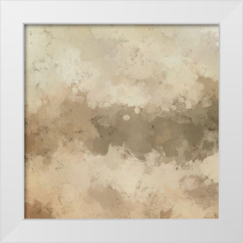 Freeform II White Modern Wood Framed Art Print by Saunders, Alonzo