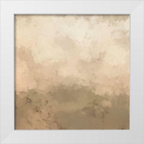 Freeform III White Modern Wood Framed Art Print by Saunders, Alonzo