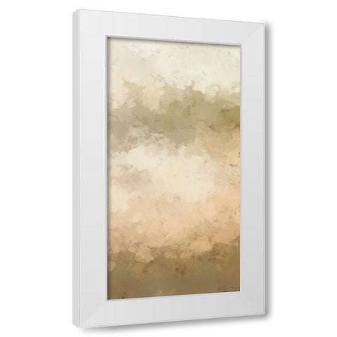 Freeform V White Modern Wood Framed Art Print by Saunders, Alonzo