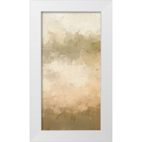 Freeform V White Modern Wood Framed Art Print by Saunders, Alonzo