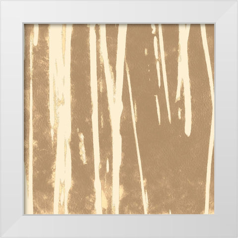 Neutral Paths I White Modern Wood Framed Art Print by Saunders, Alonzo