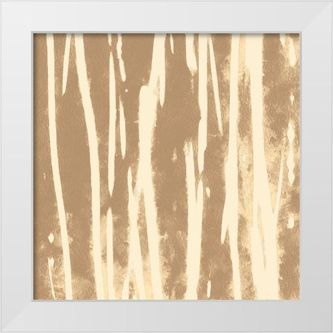 Neutral Paths II White Modern Wood Framed Art Print by Saunders, Alonzo