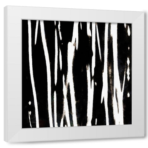 Streaking Paths I White Modern Wood Framed Art Print by Saunders, Alonzo