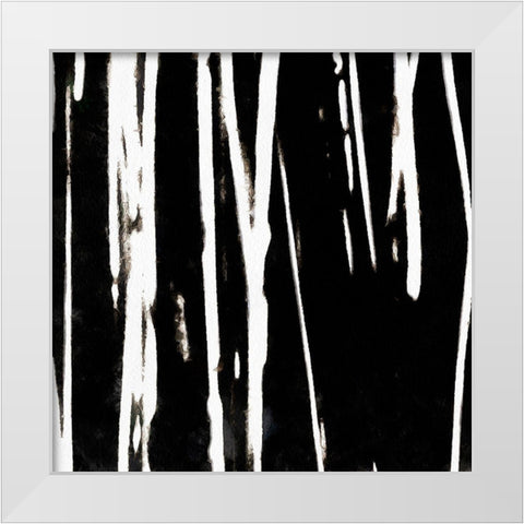 Streaking Paths II White Modern Wood Framed Art Print by Saunders, Alonzo